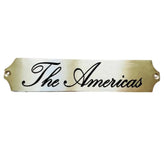 brass name plate or door sign with custom engraving
